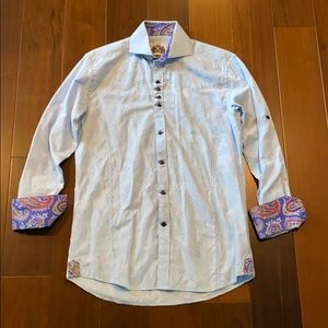 BG The Authentic Shirt Maker Blue Dress Shirt